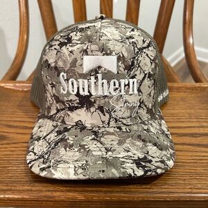 Southern Spring Camo Trucker Hat - Green/Tan